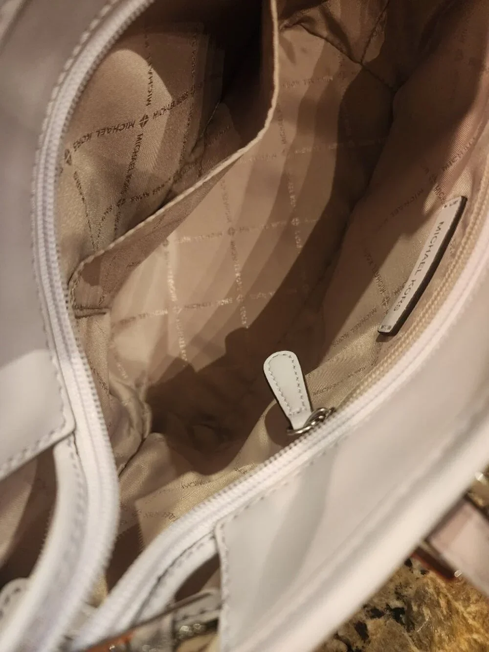 SOLD - Michael Kors Soft Lavender Pebbled Leather Tote